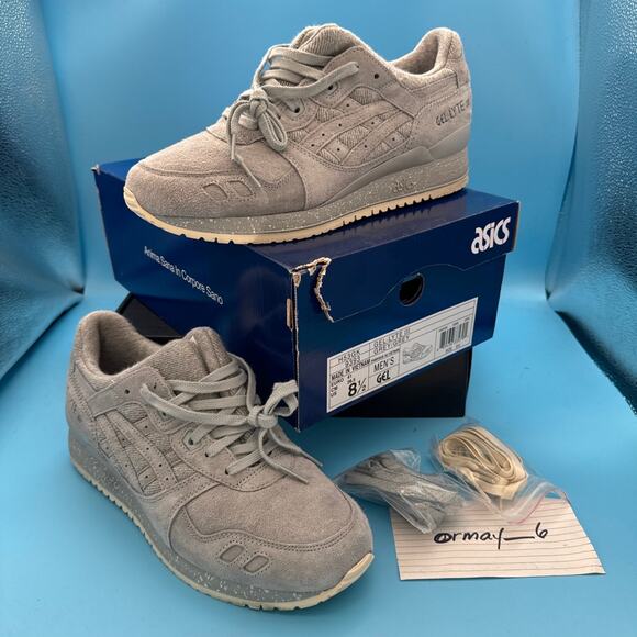 Asics Gel Lyte III Reigning Champ Grey m8.5 w10 - Picture 1 of 15